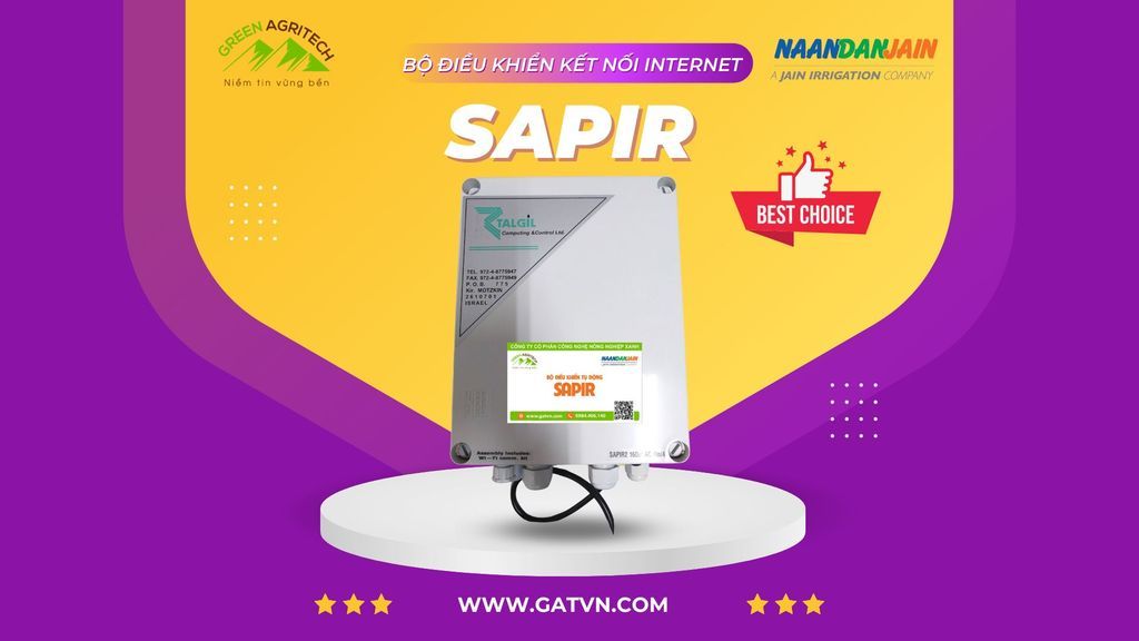 Bộ điều khiển SAPIR kết nối internet cho hệ thống tưới