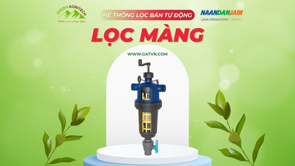 Hệ thống lọc màng bán tự động cho hệ thống tưới