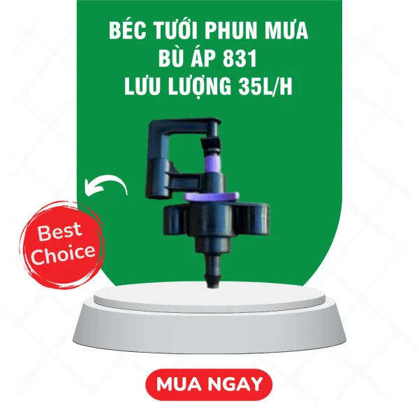 Béc tưới phun mưa bù áp 831 lưu lượng 35l/h