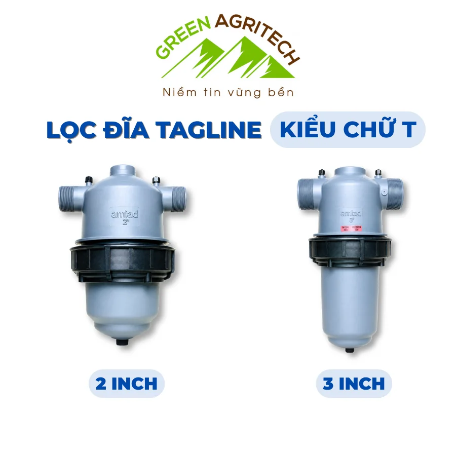 Bộ lọc đĩa 2'& 3'' T, Tagline, 130 Micron