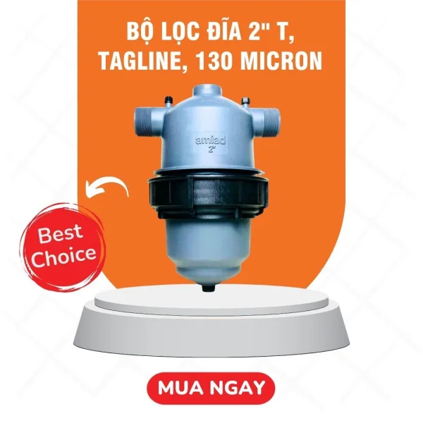 Bộ lọc đĩa 2'' T, Tagline, 130 Micron