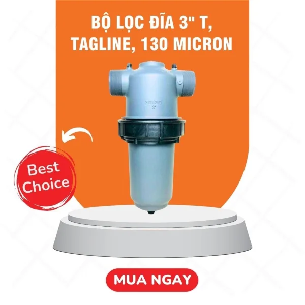Bộ lọc đĩa 3'' T, Tagline, 130 Micron