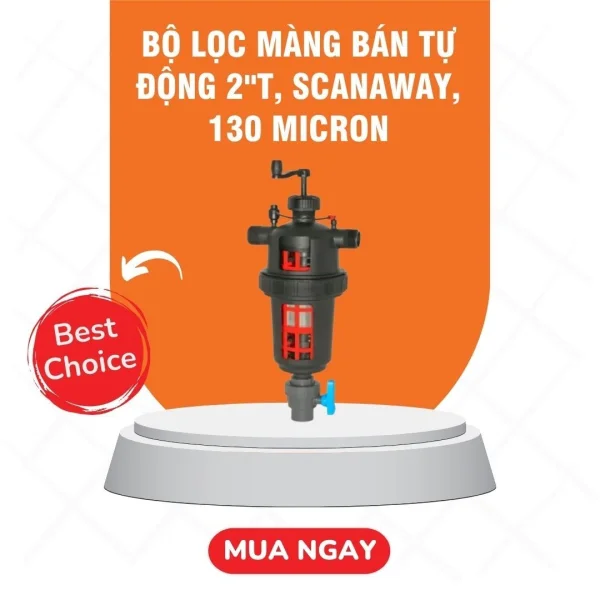 Bộ lọc màng bán tự động 2''T, Scanaway, 130 Micron