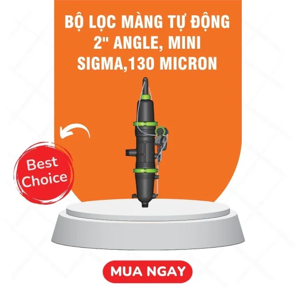 Bộ lọc màng tự động 2'' Angle, Mini Sigma, 130 Micron