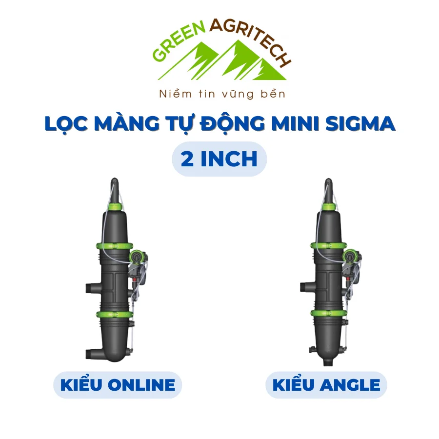 Bộ lọc màng tự động 2'' Online & Angle, Mini Sigma, 130 Micron