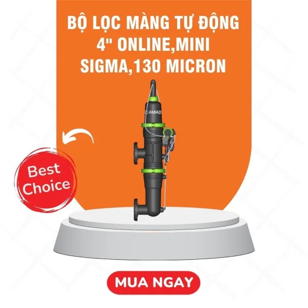 Bộ lọc màng tự động 4'' online, Mini Sigma, 130 Micron