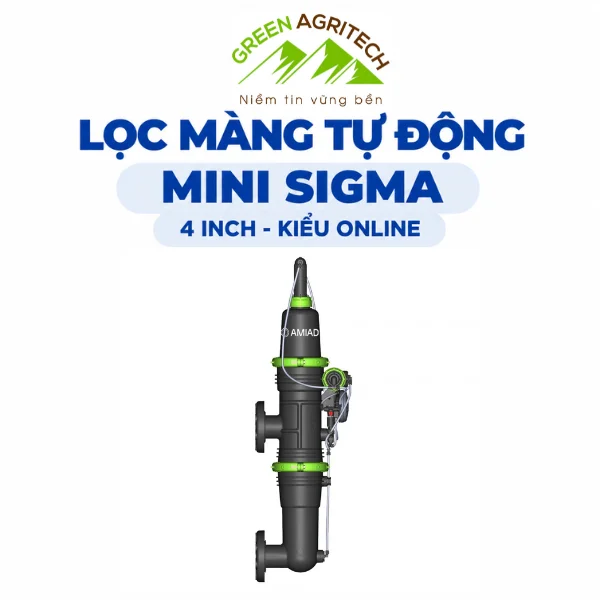 Bộ lọc màng tự động 4'' online, Mini Sigma, 130 Micron