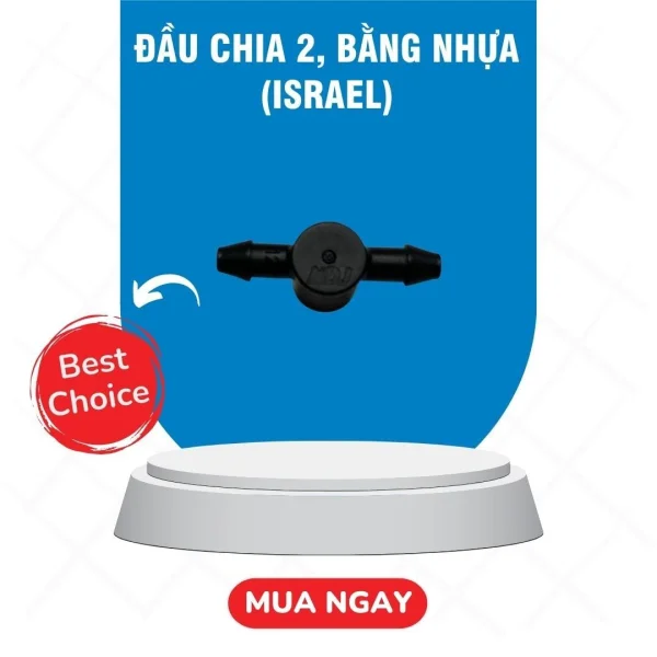 Đầu chia 2, bằng nhựa (Israel)