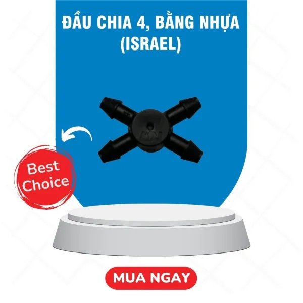 Đầu chia 4, bằng nhựa (Israel)