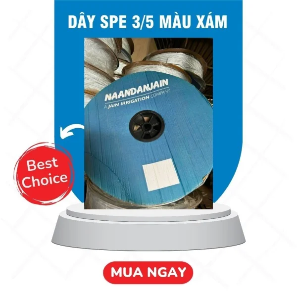 Dây SPE 3/5 màu xám