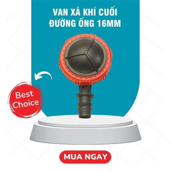 Van xả khí cuối đường ống 16mm