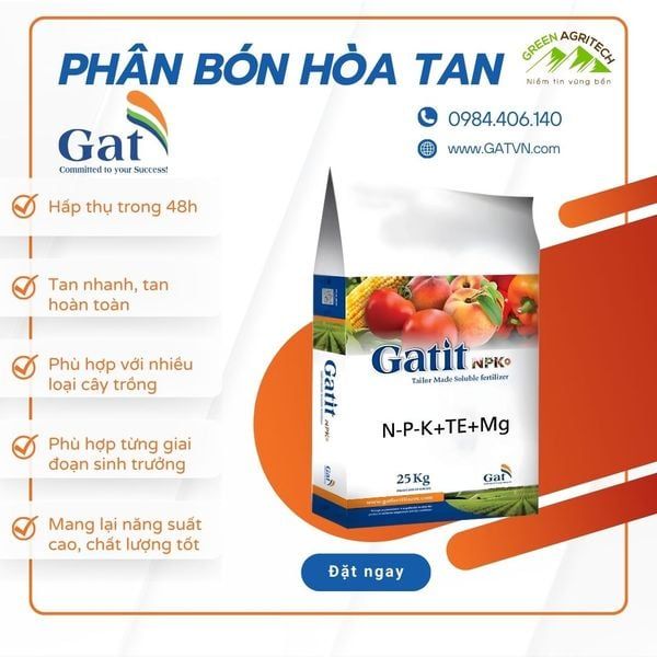 Giới thiệu các dòng phân bón hòa tan Gatit